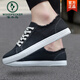 
Woodpecker canvas shoes for men in summer breathable 2024 new versatile casual white shoes for men low top student board shoes trendy shoes 6636 gray and white 40