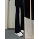 
7 best products black micro-flare jeans for men spring and summer American high street scimitar loose straight slim long pants for men DF-701 black XL