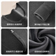 Playboy De velvet thermal underwear men's plus velvet thickened men's thermal underwear autumn clothes autumn trousers men's round neck autumn and winter