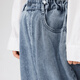 JNBY par Jnby Jiangnan Buyi Vêtements pour enfants pour enfants entre les enfants de l'environnement Charchée Médin Casual Confortable Été et filles Enfants 1O6E1396H 995 / DENIM WASH LAN 120 cm