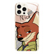 Disneys neuer kreativer Judy Nick Apple Phone Hülle Temperierte Glas Hartschale Silicon Soft Edge Anti-Fall-Internet-Promi Crazy Zootopia Cartoon High-End-Schütze für Paare Style-Schütze [Glass Sand Pink] Judy-Bl673y iPhone13Mini