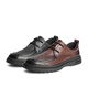 Belle punched breathable casual leather shoes men's trendy business shoes A1365BM4 pre-sale brown 40 (250mm)