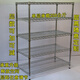 Shantoulincun stainless steel mobile wire mesh storage rack carbon steel shelf chrome-plated wire mesh stainless steel household wheel movable bin reinforced length 1518mm*width 355mm*height 1800mm without wheels