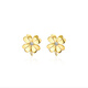 Promise of Love 18k gold four-leaf clover earrings for women, gold earrings, colored gold earrings, anniversary birthday gifts for girlfriends