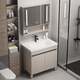 HKFF Honeycomb Gabinete de baño de aluminio Cerámica Integrada Integrada Baño Lavado Gabinete Combinación Balcón Basina Fregadero Findeo F828 Honeycomb 80cm