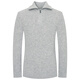 Announcement bird half zipper stand-alone cardigan men's casual pullover straight knitted sweater KEBY243060U ash 52