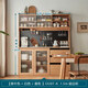 Lin's Home Dining Side Gabinete Nordic Log Gabinete de pared Gabinete de vinos Gabinete de té Cofre de gabinete Sala de estar Gabinete de almacenamiento OU6T