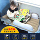 Zhenxiu Auto Babybettwagen Rücksitz Baby Hochgeschwindigkeitsschiene Schlafartefakt aufblasbare Reisebett tragbare hintere Reihe mit Baby aufblasbarer Reisebett [Biene 716 Fußschemel]