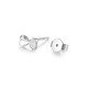 Mengjinyuan platinum earrings PT950 love bow platinum earrings as a birthday gift for girlfriend