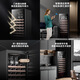 Casarte (Casarte) can issue special tickets. Red wine cabinet for home villa, president's office, home constant temperature and humidity, shock-proof cigar tea fresh-keeping refrigerator, wine cabinet with changeable door direction, new product, piano black 198L