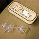 Liuzi Cartoon Transparent Wavy Bockes Box Оптовая японская милая портативная бокс для хранения глаз для хранения глаз Anti-Press