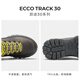 ECCO Martin Boots Herrenschuhe, Hochschuhe im Freien, lässige Kauflatten -Männerschuhe, Spuren 550604 Eisengrau 55060450843 43