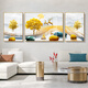 Xiaolulin Moderna Simple Living Sala Decoración Estilo nórdico Sofá Fondo de pared Mural Pintura Mural Luz de pared de West Luxury Resumen Pintura colgante Hanging 3-Full Doble Completa 14134 Pintura de tela en el medio 80*60 en ambos lados 40 Negro marco
