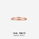 Saturday Fortune 18K gold ring for women, plain gold ring, birthday gift, glossy (single), size 15
