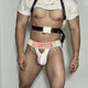 Men's Uniform 2025 New Sexy Men's Special Large Size Speed Attack Robe SM Shameful Thong White - Men's Underwear Thong Men's Sexy Sexual Underwear M-Men's Underwear Sexy Private Fun