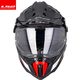 LS2 Fibre de carbone Fibre hors route Casque de moto de traction MOTOB MOTOBERS HOMMES ET FEMMES MOTOROCYCLE FOUR FOURSONS ANTI-FOG DOUBLE DUAL MX701 FIBRE DE CARBONE 6K-GRAY OUVRIR 4XL (63-64)