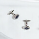 Kuiying multi-diamond starry sky stone cufflinks, French cuff buttons, sleeve studs for men and women, simple and fashionable diamond shirt buttons, trendy starry sky stone cufflinks MAX, set with 12 small diamonds