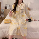 Ou Luxi with breast pad waiting for delivery for pregnant women's nightgown for women with long sleeves for spring and autumn confinement clothes before and after delivery, can be breastfeeded and loosely worn outside. MXR12004 2XL code (recommended 140-160Jin [Jin equals 0.5 kg])