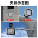 
Shimingtong White light camera fill light gate parking lot night vision license plate monitoring 220v15 fill light