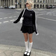 Adidas (adidas) adidas jennie t-Shirt Top Langarm schwarze Männer und Frauen Basishemd Klassiker Retro IA4877 Schwarz IA4877 L