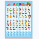 Shantoulin Village Nummern 1-2020 Addition und Subtraktion früh Bildung Verständnis Chinesischer Charakter Pinyin Bild Hanging Malerei Baby und Kinder Wandaufkleber 1-20 Zahlen