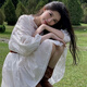 
Jincheng French white long-sleeved dress for women early spring 2025 new small Northwest Xinjiang travel and vacation skirt white S547W M [45/55kg]