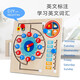 Kinderzeit Kognitive Board Digitaluhr Puzzle Kalender Baby Montessori Early Education AIDS Kindergartenspielzeug QZM Uhr Cognitive Board Positioning Toysing Toys
