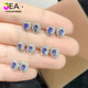 Jea.Pie boutique 2025 new tanzanite earrings new natural s925 silver inlaid blue-purple gemstone earrings random pair