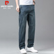 Pierre Cardin Jeans Summer de verano Pantalones rectos delgados para hombres Pantalones casuales para hombres Ropa de hombres de alta gama azul retro 32