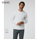 VUORI L/S Feather 飞奥力25春季新品男士休闲运动套头衫 V1048 霜灰/Frost Grey M 175