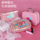 Kinder-Meerjungfrau Simulation Home Make-up Spielzeug Prinzessin Make-up-Tasche 3-6 Jahre alte Mädchen 7 Lippenstift Lidschatteneis und Schneekosmetik Set 23-teiliges Set