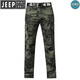 JEEP SPIRIT吉普迷彩工装裤男2025春夏薄款直筒美式纯棉休闲裤多口袋弹力长裤 军绿色 9926春秋款 L