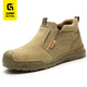 Guyisa Schweißer Arbeitsschutzschuhe der Sommer atmungsaktiv, nicht rutschfest, weastresistent, Anti-Smash, Anti-Peinungssicherheits-isoliertes Schweißwerk mit hohen Temperaturen resistenten Schuhen 01 [Anti-Scald und Spark-resistant] Arbeitsschutzschuhe 42