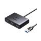 绿联（UGREEN）UGREEN绿联USB3.0扩展器集分线器插头多口HUB1分4 升级外观-0.5米(15696)