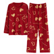 Catman Snake Year Pajamas Primavera y otoño Cotton Pure Manga larga 100% Cotton Home Traje Invierno Rojo Año de la nación Set 9226 XL (peso sugerido 110-140Jin [Jin es igual a 0,5 kg])
