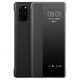 Yise Master eignet sich für Samsung S20 Mobiltelefon Hülle Flip-Typ S20 Ultra Männer und Frauen Neues transparentes Fensterschlafleder-Leder-Objektiv Volleinzelche Business Case Black-Flap-Fensterabdeckung Leder-Masse Samsung S20 +