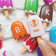 Muqin Ice Cream Rainbow Popsicle Game Children's Parent's Parent-Child Interaction Couleur Lettre Jouets