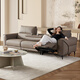 Lezhibao Lazboy Sofá de cuero genuino Sala de estar Zero contra la pared volcada 2025 nueva función eléctrica Sunset Avenue 677 Sunset Orange - Grande - 3 personas Right Electric - con volcado volcado