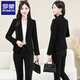 ROMON New Chinese Style Suit Jacket Women's Spring and Autumn New Fashion High-end Feminine Casual Professional Commuting Suit Top Burgundy 2XL Recommended 125-135 Jin Jin equals 0.5 kg
