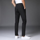 JIANGONG International Brand Luxury 2025 Ice Silk Casual Trousers Men's Spring and Summer Thin Men's Pants Quick-drying Free-Soled Elastic Slim and Small High-end 1098-Black Nine-point (Spot Speed) 28