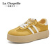
La Chapelle women's shoes summer versatile lightweight training shoes classic soft sole shoes for women 66-02 yellow-mesh 38