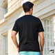 
VJC 2025 Spring and Summer New Men's Light Luxury Fashion Fashion Loose Embroidered Short Sleeve T-shirt Round Neck Top B24BA1048 Black Regular 2XL /54