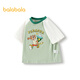 Balabala children's clothing boys short-sleeved t-shirt baby bottoming shirt 2025 summer girls' tops American style 208225117210