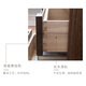 Womu Solid Wood Side Cabinet American Solid Wood New Chinese Restaurant Cabinet Simple Cupboard Modern Side Cabinet with Door Side Cabinet [FS-1104 New]