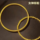 Liuwan au999 gold gold ancient gold inheritance bracelet gold-clad silver solid wedding jewelry that does not shed pigment ring bracelet 55# ring mouth