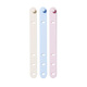 Green Velcro tie tie data cable storage management cable with fixed cable management computer cable power cable tie silicone bundling cable tape off white 3 packs