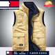 Tome Bornekek Light Luxury Weste Herren Frühlings- und Herbststil doppelseitig mit mehreren Pocket Fischerei Weste Outdoor Photography Horse Clip Schwarz und Blau 9856 Modell [einseitiger Stil] XXS 3xL 3xL empfohlen [165-180jin [Jin Equals Equales gh equals]]