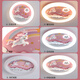 Menghu Chica Room Techo Luz Creative Unicorn Rainbow Princess Dormitorio Full Spectrum Eye Protection sin iluminación estroboscópica 9227 Pegasus Rainbow-Wuji Dimming + Mijia inteligente
