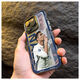 Xinni ist für C-Ronaldo-Mobilfunk-Hülle Geste Apple 16Pro/14/13/12/11/15PROMAX/Anti-Fall 7P/XS Mobiltelefon Hülle Farbe Silber Lazy Black-Cy673c Ronaldo Mobiltelefon Geste Apple 14Promax