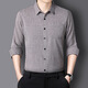 Zhixiang 2025 Camisa de algodón de primavera y otoño y línea de manga larga Camisa de solapa masculina La chaqueta superior de papá versátil e informal 9905 Prince Blue 3xl - sugerido 155/170Jin [Jin equivale a 0.5 kg]